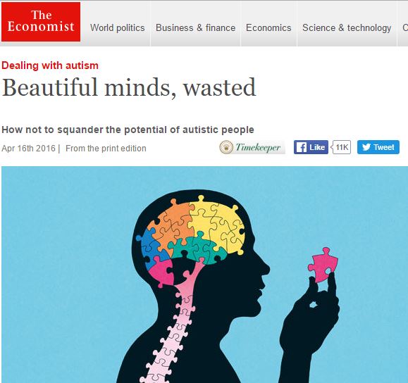 The Economist skrifar um margar hliðar einhverfu.
